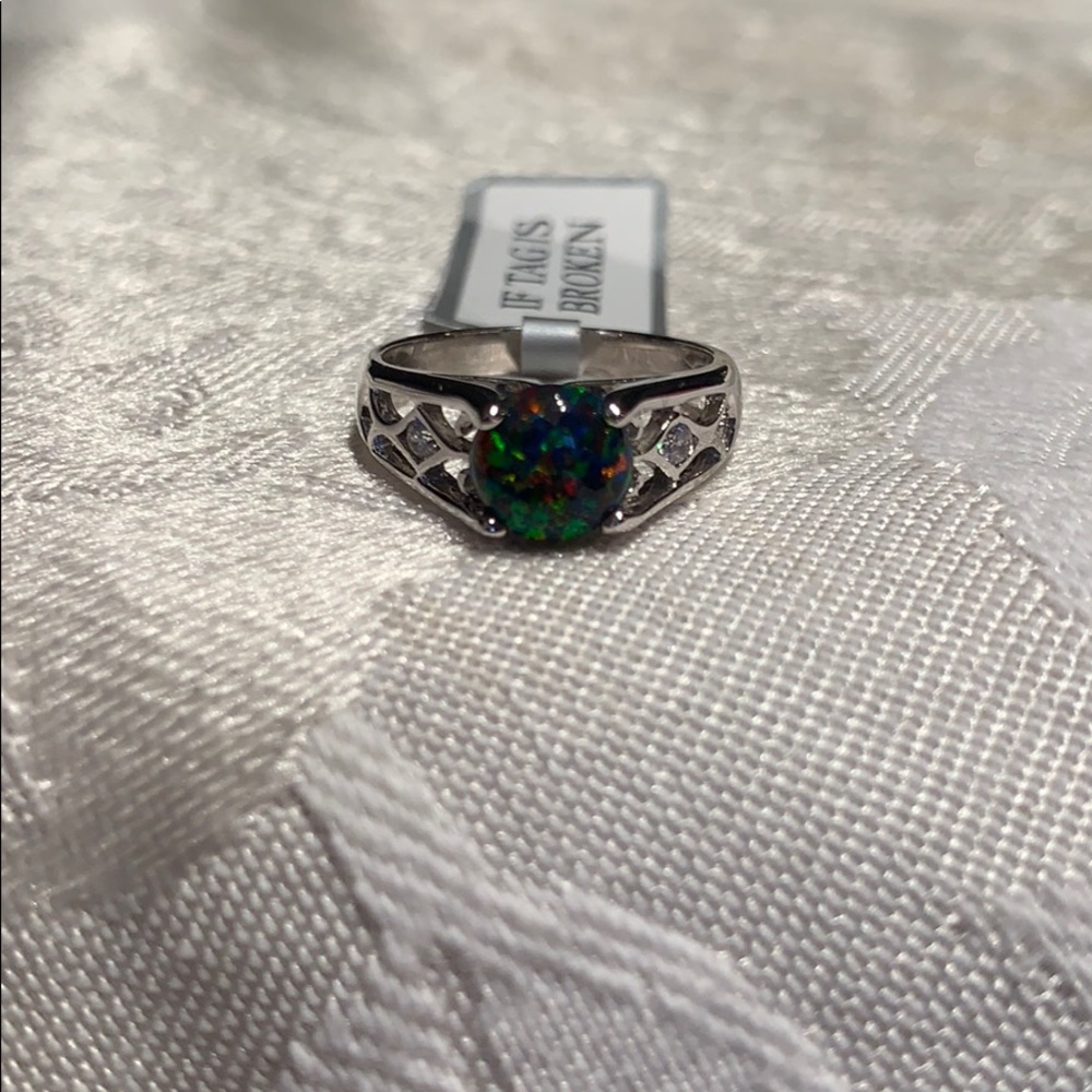 Black Opal Ring. NWT